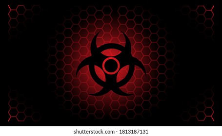 Bio hazard banner and background design
