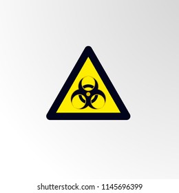 bio hazard caution warn symbol for public transport areas