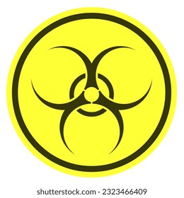 fondo de diseño de la ilustración del vector del círculo de riesgo biológico