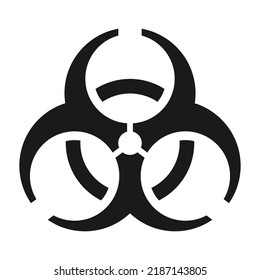 Bio Hazard Icon. Biohazard Or  Biological Hazard Vector Illustration