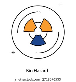 Bio Hazard Icon Representing Dangerous Biological Materials For Safety And Warning Signage