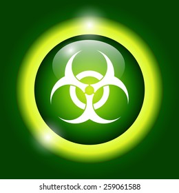 Bio hazard icon - vector web illustration, easy paste to any background.