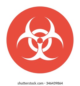 Bio hazard icon - vector web illustration, easy paste to any background.