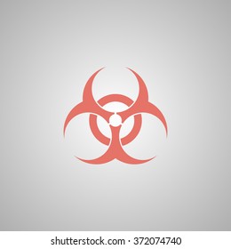 Bio hazard icon - vector web illustration, easy paste to any background.
