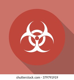 Bio hazard icon - vector web illustration, easy paste to any background.