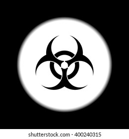 Bio hazard icon - vector web illustration, easy paste to any background.