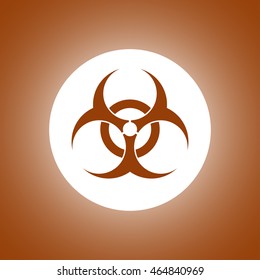 Bio hazard icon - vector web illustration, easy paste to any background.