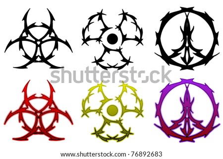 radiation symbol tattoos