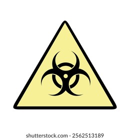 bio hazard radioactive triangle symbol 