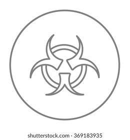 Bio Hazard Sign Line Icon.