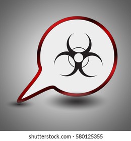 bio hazard sign. Web design style