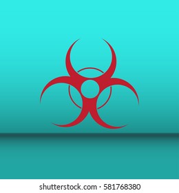 bio hazard sign. Web design style