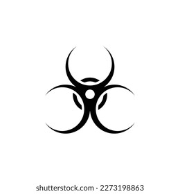 Bio hazard symbol icon vector