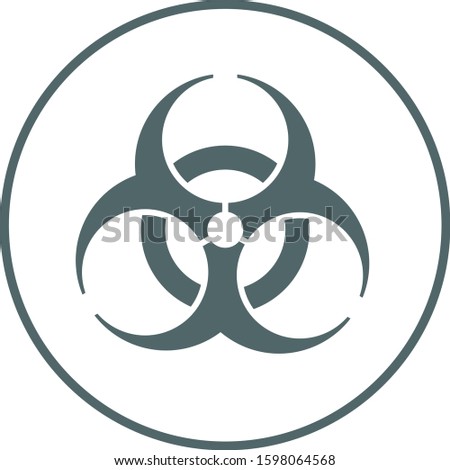 Bio hazard symbol. Vector illustration.
