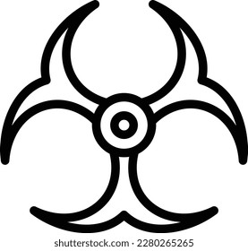 Bio hazard Vector Icon Design Illustration