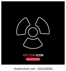 Bio Hazard Vector Icon Illustration