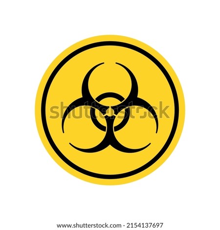 Bio hazard vector sign icon