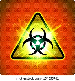  bio hazard weapon symbol. Eps10.