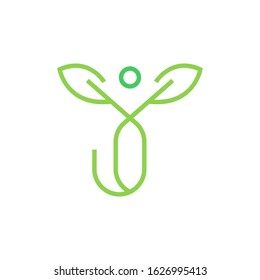 Bio health logo template vector icon design