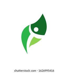 Bio health logo template vector icon design