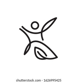 Bio health logo template vector icon design