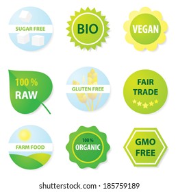 Bio and healthy food labels