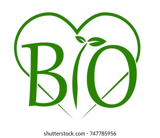 Bio Heart Green Logo Vector Stock Vector (Royalty Free) 747785956 ...