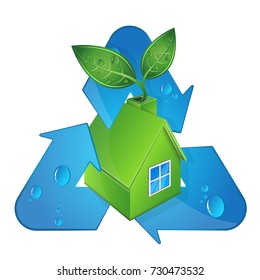 Bio house and alternative sources of energy and recycling