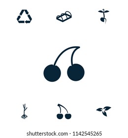 Bio icon. collection of 7 bio filled icons such as plant, cherry, sprout, greenhouse. editable bio icons for web and mobile.