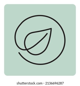 Icono de Bio en estilo doodle. Logo, etiqueta. Fondo natural. Alimentos orgánicos veganos saludables. Ilustración vectorial. imagen de stock.