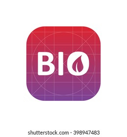 bio icon. eco vector eps10 icon