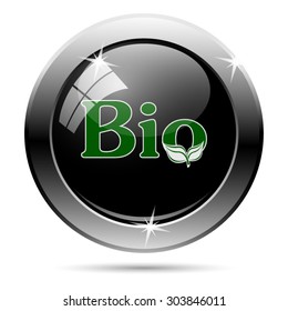 Bio icon. Internet button on white background. EPS10 vector 