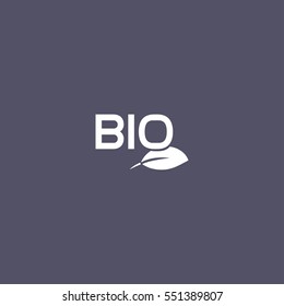 Bio icon isolated