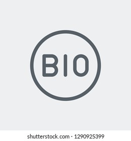 Bio icon isolated on background. Ecology symbol modern, simple, vector, icon for website design, mobile app, ui. Vector Illustration