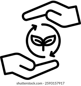 Bio Icon Line Vector Illustration