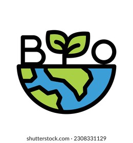 ícono de la bio , save world , eco de la tierra
