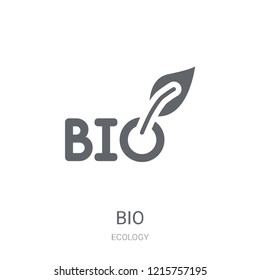 Bio icon. Trendy Bio logo concept on white background from Ecology collection. Suitable for use on web apps, mobile apps and print media.