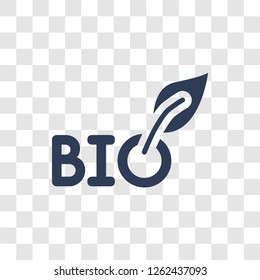 Bio icon. Trendy Bio logo concept on transparent background from Ecology collection
