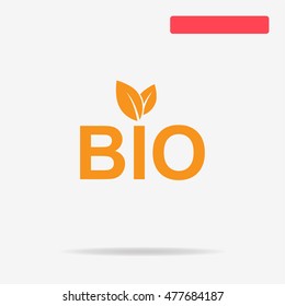 Bio icon. Vector concept illustration for design.
