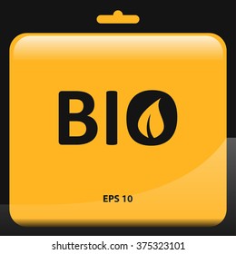 bio icon. vector illustration