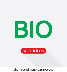BIO Icon Vector Illustration Eps10