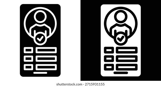 Bio icon vector illustration glyph style on white and black background