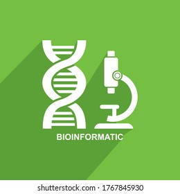 Bio Informatics Icon, Medical Icon Vector