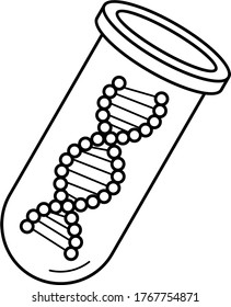 Bio Informatics. Vector Outline Icon.