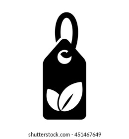 bio label badge ribbon cardboard recicle sign loop simple black icon on white back ground