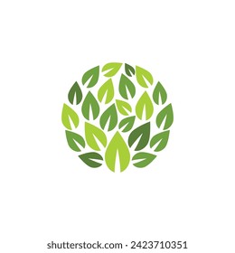 Plantilla de diseño Icono de hoja de biio Ilustración