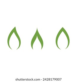 Plantilla de diseño de ilustración de icono de hoja Bio