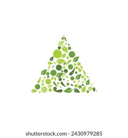 Bio leaf Icon Illustration design template