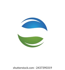 Bio Blatt Icon Illustration Design-Vorlage