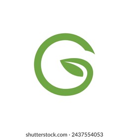 Bio leaf Icon Illustration design template